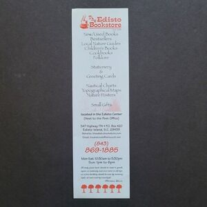 5/$15 Advertising Bookmark Edisto Bookstore South Carolina Local Ephemera